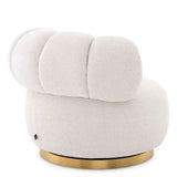 Swivel Chair Phedra
Lyssa off-white | brushed brass finish swivel base