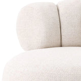 Swivel Chair Phedra
Lyssa off-white | brushed brass finish swivel base