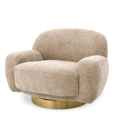 Swivel Chair Udine
Lyssa sand | brushed brass finish swivel base