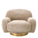 Swivel Chair Udine
Lyssa sand | brushed brass finish swivel base