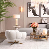 Swivel Chair Sunset
Lyssa off-white | brushed brass finish base