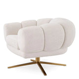 Swivel Chair Sunset
Lyssa off-white | brushed brass finish base