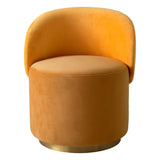Low Dining Chair Greer
Roche yellow velvet | roche dark yellow velvet | brushed brass swivel base