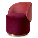 Low Dining Chair Greer
Savona bordeaux red velvet | savona faded red velvet | brushed brass swivel base