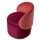 Low Dining Chair Greer
Savona bordeaux red velvet | savona faded red velvet | brushed brass swivel base
