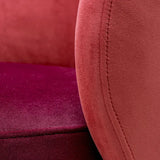 Low Dining Chair Greer
Savona bordeaux red velvet | savona faded red velvet | brushed brass swivel base