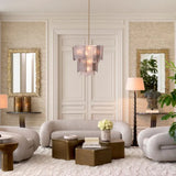 Sofa Cosenza
Splendor light grey | brushed brass finish base