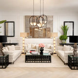 Chair York
Seashell off-white | bronze finish