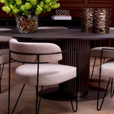 Dining Chair Giuseppe
BouclŽ chalk white | black legs