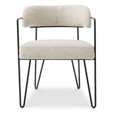 Dining Chair Giuseppe
BouclŽ chalk white | black legs
