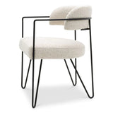 Dining Chair Giuseppe
BouclŽ chalk white | black legs