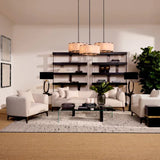Sofa Brannan
Bouclé chalk white | brown wooden base