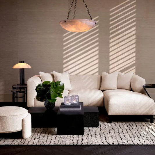 Sofa Corso Lounge right
Lyssa off-white | black finish base