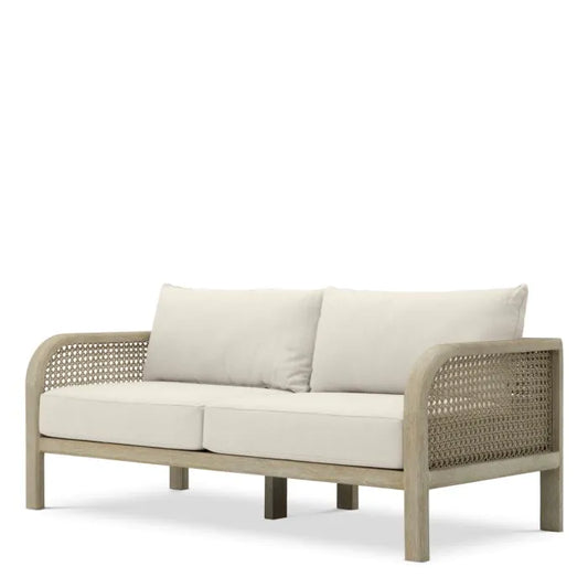 Outdoor Sofa Julian S
Aged teak | beige rope | viola sand