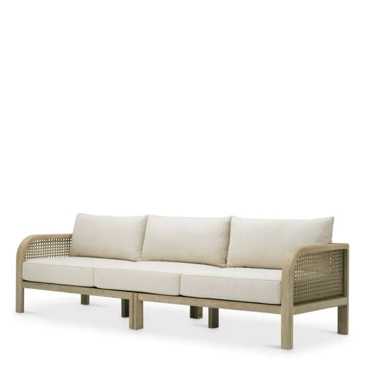 Outdoor Sofa Julian L
Aged teak | beige rope | viola sand