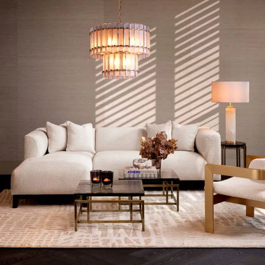 Sofa Corso Lounge left
Lyssa off-white | black finish base