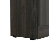 Tuhome Lambardi Tall Multistorage Cabinet with Double Door Design, Five Deep Interior Shelves, Freestanding Vertical Storage Solution for Kitchens, Laundry Rooms, Bedrooms or Utility Areas to Maximize Home Organization