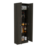 Tuhome Lambardi Tall Multistorage Cabinet with Double Door Design, Five Deep Interior Shelves, Freestanding Vertical Storage Solution for Kitchens, Laundry Rooms, Bedrooms or Utility Areas to Maximize Home Organization