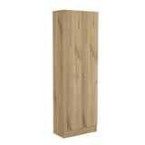 Tuhome Lambardi Tall Multistorage Cabinet with Double Door Design, Five Deep Interior Shelves, Freestanding Vertical Storage Solution for Kitchens, Laundry Rooms, Bedrooms or Utility Areas to Maximize Home Organization