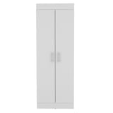 TUHOME Nepal Pantry Cabinet with Two-Door Vertical Storage, Five Spacious Interior Shelves, Easy-Access Handles, Space-Efficient Design for Organizing Groceries, Kitchenware and Everyday Essentials in Modern Kitchens