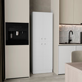 Lynch Kitchen Pantry Storage Cabinet 71" Height, With 4 Doors, 5 Adjustable Shelves, Freestanding Cupboard for Dining Room Living Room, Laundry