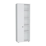 Hoyt Kitchen Pantry Storage Cabinet with Five Interior Shelves, Five Exterior Compartments, Multi-Tier Organization System for Food, Cookware and Household Essentials, Modern Space-Saving Design for Home Kitchens