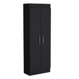 TUHOME Nepal Pantry Cabinet with Two-Door Vertical Storage, Five Spacious Interior Shelves, Easy-Access Handles, Space-Efficient Design for Organizing Groceries, Kitchenware and Everyday Essentials in Modern Kitchens