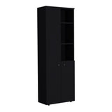 TUHOME Konik 67-Inch High Storage Cabinet Kitchen Pantry with Three Interior Doors, Three Exterior Shelves, Space-Saving Vertical Organization for Food, Utensils and Household Essentials, Modern Multi-Use Storage Unit