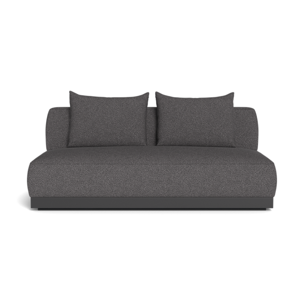 Shop Harbour Amalfi 2 Seat Armless Sofa (Aluminum Asteroid / Riviera Slate)