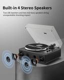 Angels Horn H019 Hi-Fi Bluetooth Turntable with Built-in Speakers vintage record player