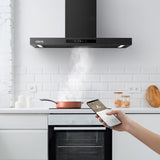 CIARRA 90cm Smart Wall Mount Cooker Hood Wifi & Touch Control CBCB9102P-OW