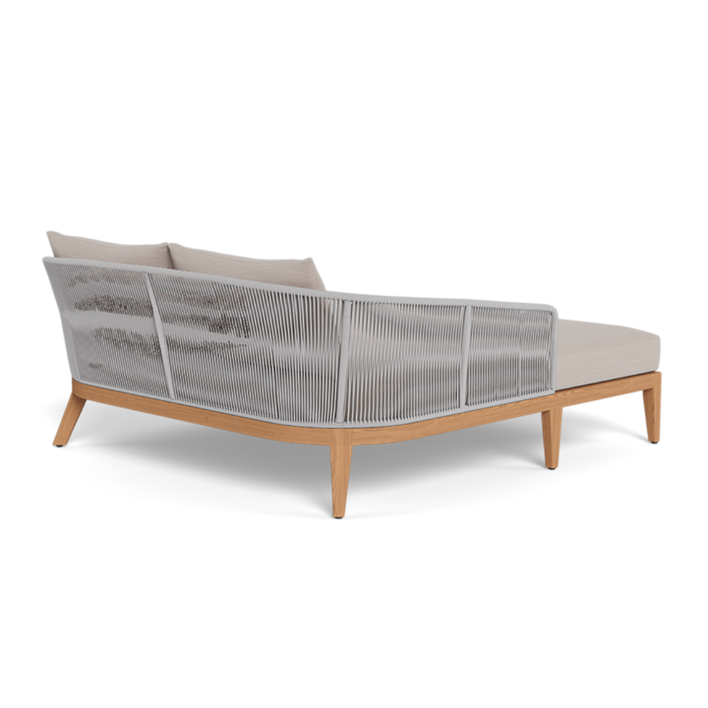 Avalon Daybed (Teak Natural / Panama Marble / Rope Light Grey)