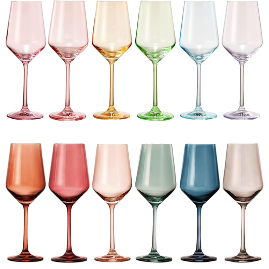 Make Your Own Set Wine Glass SINGLE, Large 12 oz (Midnight Blue)