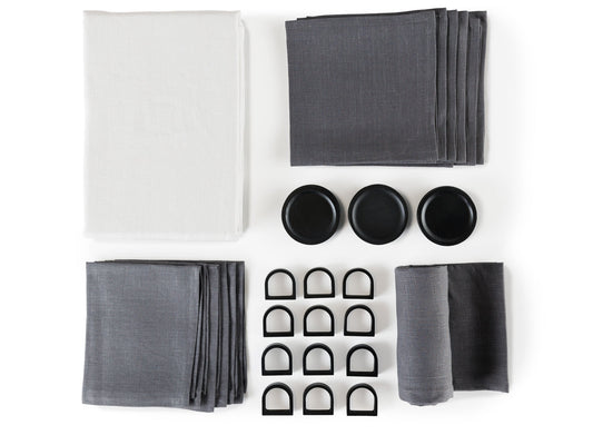 Table Accessories Set for 12 - Linen