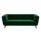 Addison Large Green Velvet Sofa