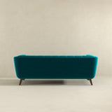Addison Large Teal Velvet Sofa