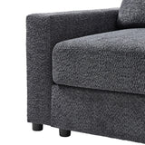 Aeris 138" Modern Curved Sectional Couch & Sofa With Curved Aesthetic