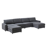 Aeris 138" Modern Curved Sectional Couch & Sofa With Curved Aesthetic
