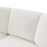 Aeris 138" Modern Curved Sectional Couch & Sofa With Curved Aesthetic