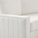 Aeris 138" Modern Curved Sectional Couch & Sofa With Curved Aesthetic