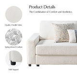 Aeris 138" Modern Curved Sectional Couch & Sofa With Curved Aesthetic