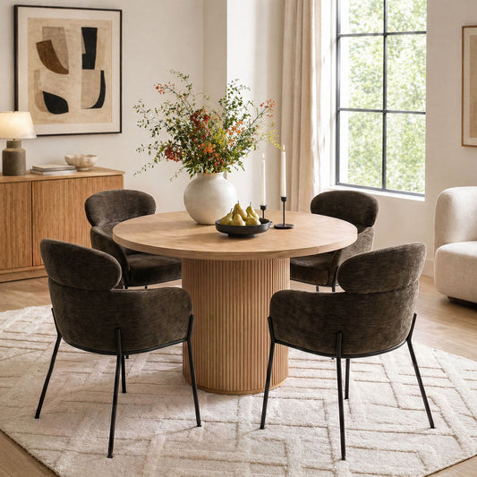 Aila Modern Upholstered Dining Chair (Set of 4)