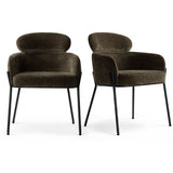 Aila Modern Upholstered Dining Chair (Set of 2)