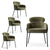 Aila Modern Upholstered Dining Chair (Set of 4)