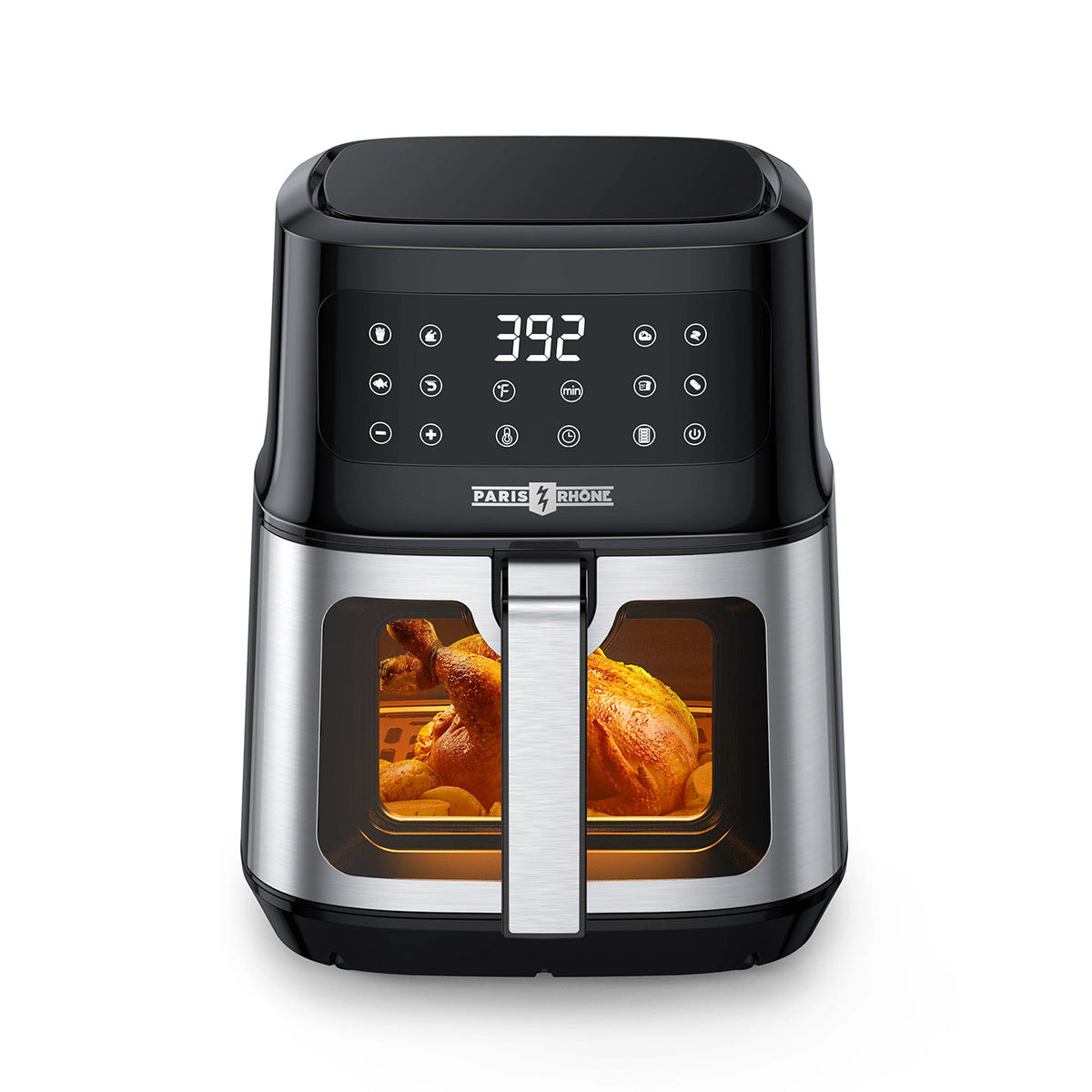 Paris Rhône 5.3 Quart Air Fryer AF014, With 8-In-1 Toaster Oven Cooker