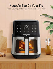 Paris Rhône 5.3 Quart Air Fryer AF014, With 8-In-1 Toaster Oven Cooker