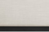 Alfie Bed - Luxurious Linen Upholstered Full Bed with Tall Headboard and Solid Wood Base Design
