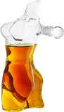 Lady Body Sculpture Whiskey & Wine Decanter Elegant Glass