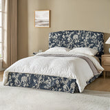 Amadeus Upholstered Platform Bed with Washable Slipcover for Bedroom