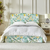 Amadeus Upholstered Platform Bed with Washable Slipcover for Bedroom